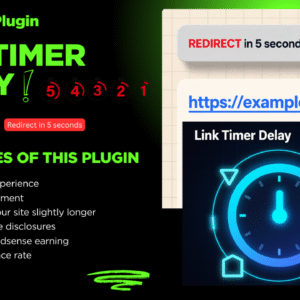 Link timer Delay plugin | Countdown plugin
